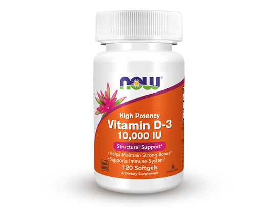 Now Vitamin D-3 10,000 IU 120 Softgels