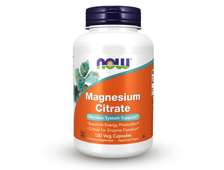 Now Magnesium Citrate 120 Veg Capsules