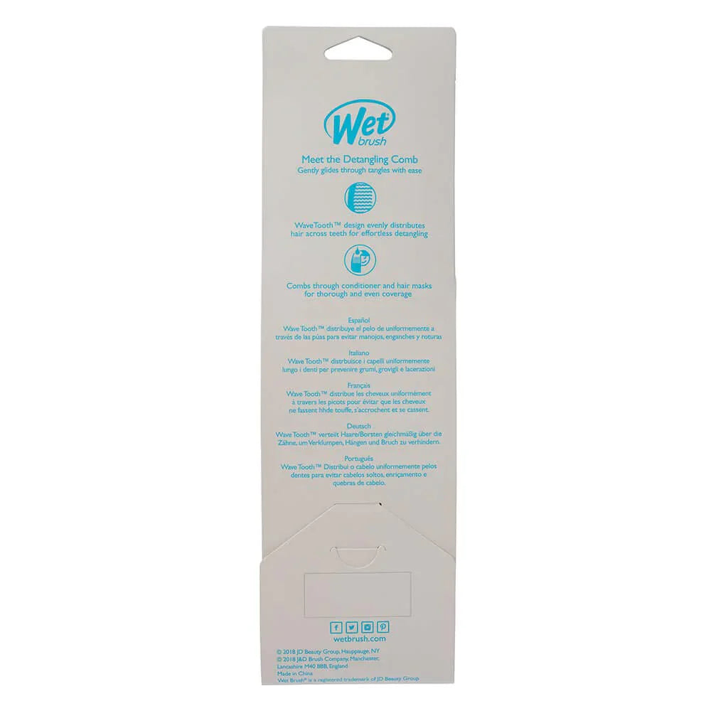 Wet Brush Hair Comb Detangler Wave Tooth Comb Design (Pink), Standard 9238