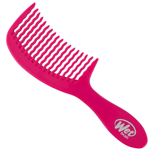 Wet Brush Hair Comb Detangler Wave Tooth Comb Design (Pink), Standard 9238