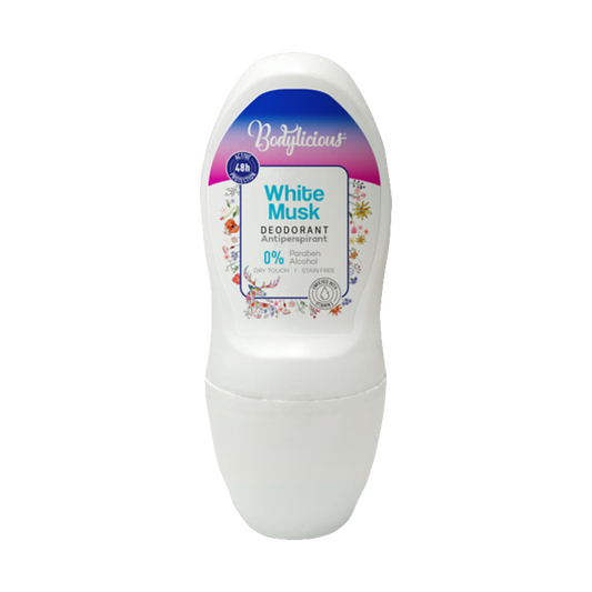 BODYLICIOUS WHITE MUSK ANTIPERSPIRANT DEODORANT 50ML