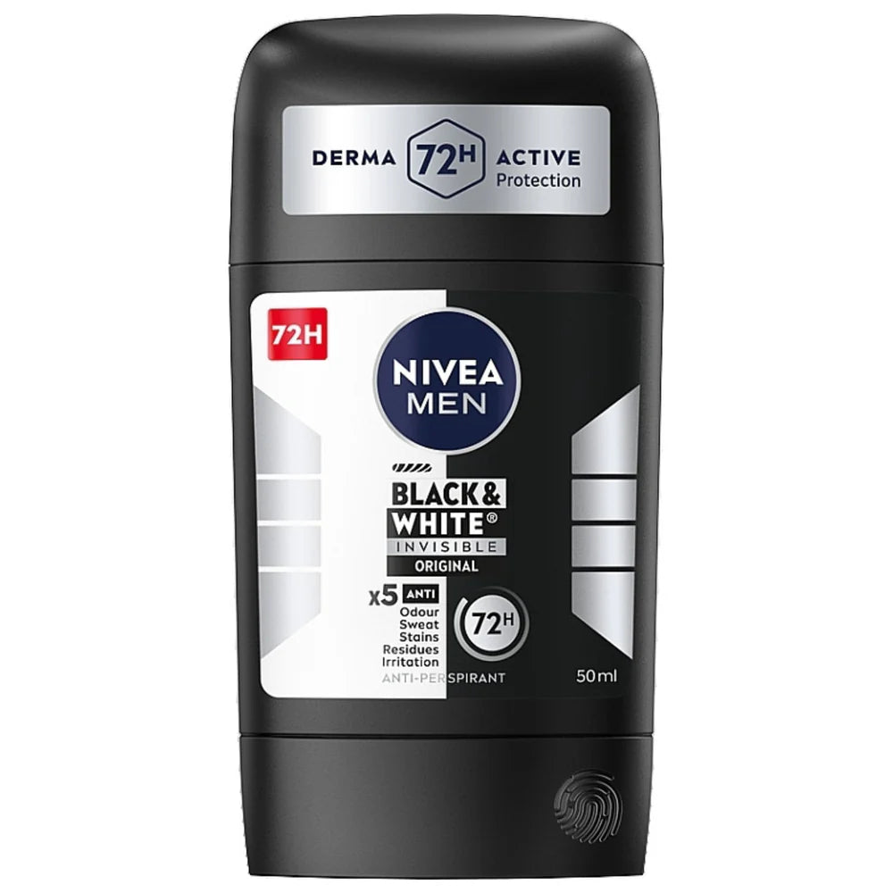 NIVEA MEN STICK  BLACK & WHITE INVISIBLE 50ML