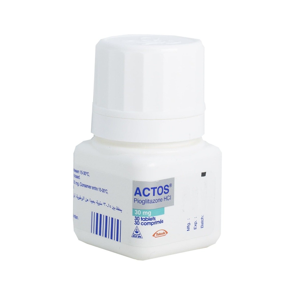 Actos 30 mg - 30 Tablets