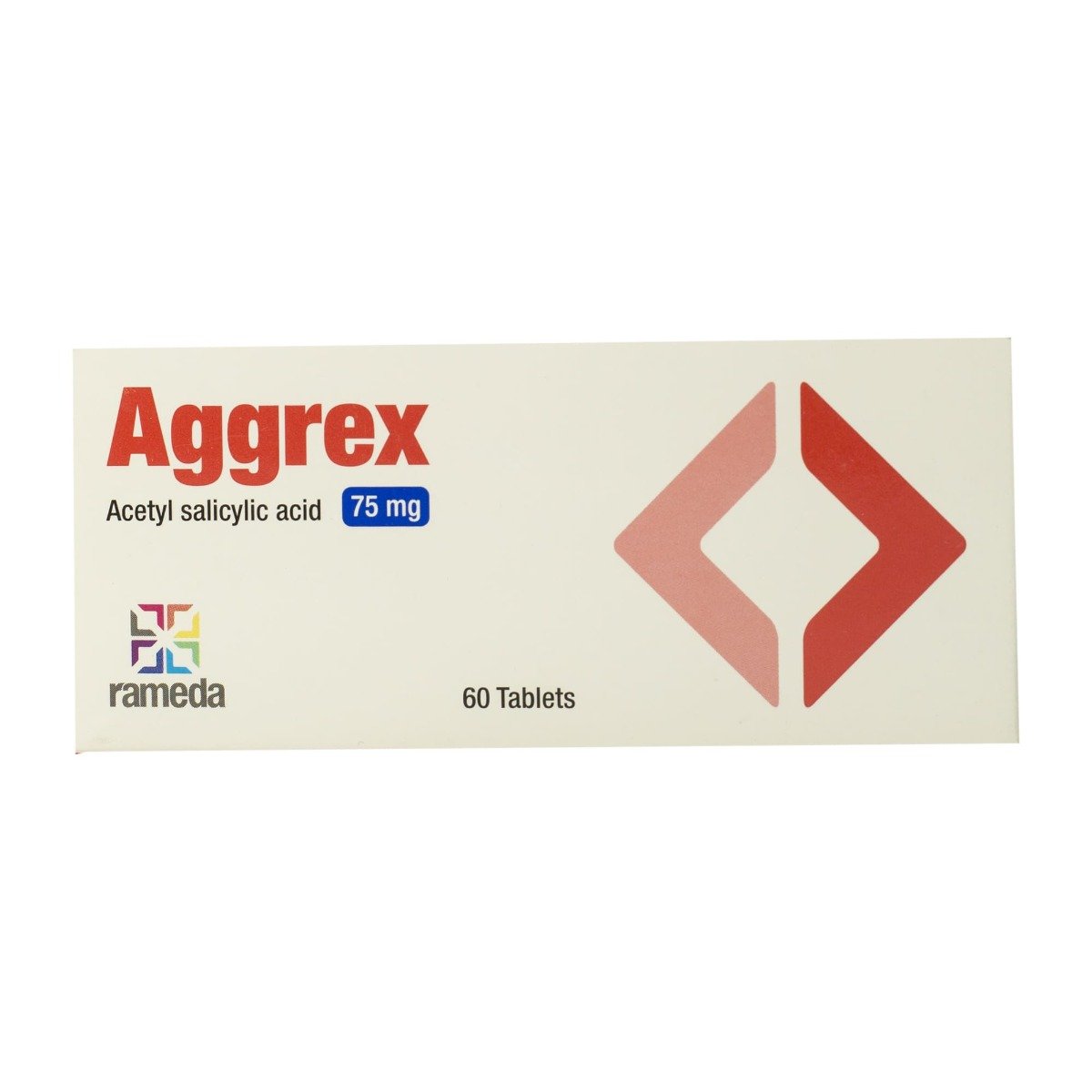 Aggrex 75 mg - 60 Tablets