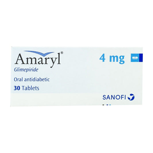 Amaryl 4 mg - 30 Tablets