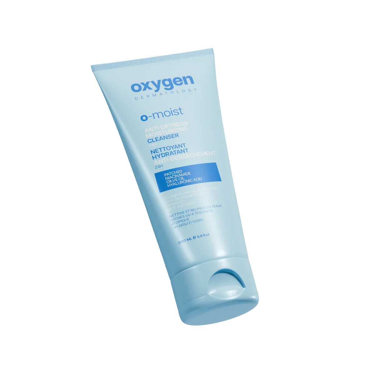 OXYGEN O-MOIST ANTI DRYNESS MOISTURIZING CLEANSER 24H 200ML