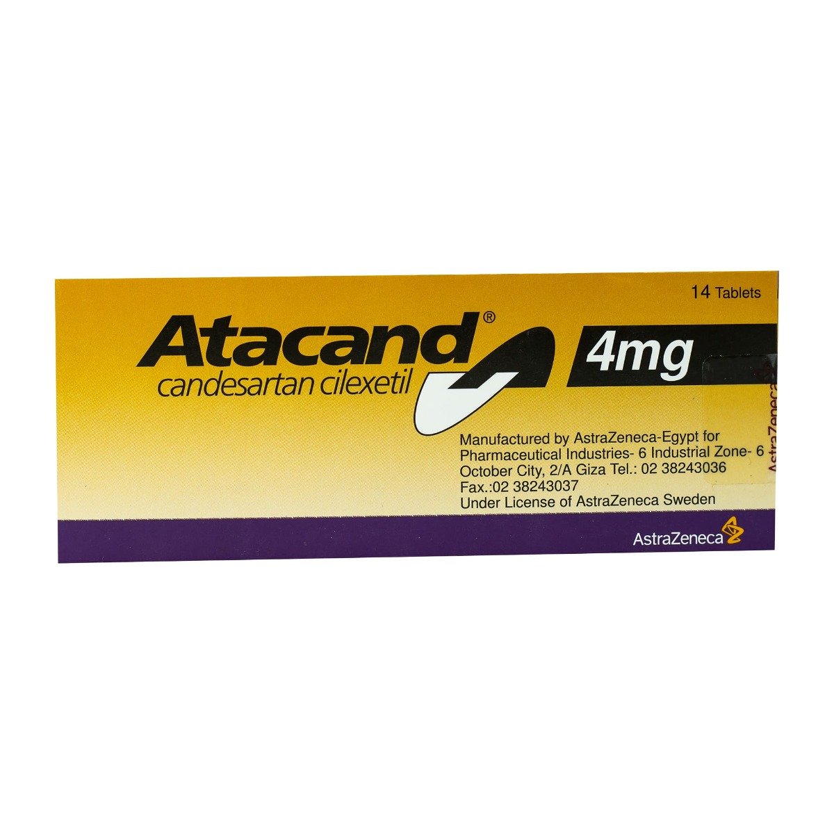 Atacand 4 mg - 14 Tablets