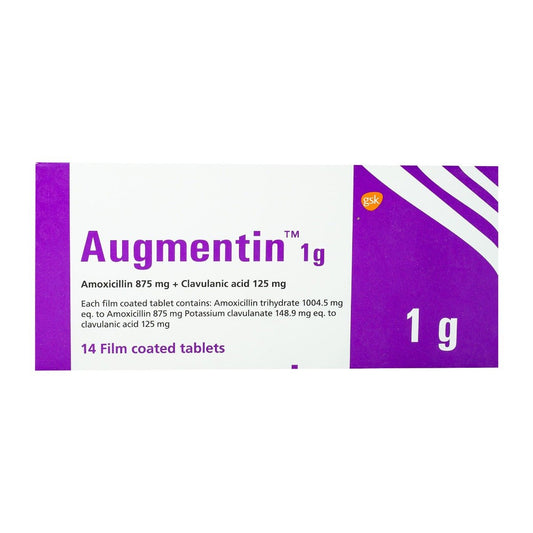 Augmentin 1 gm - 14 Tablets