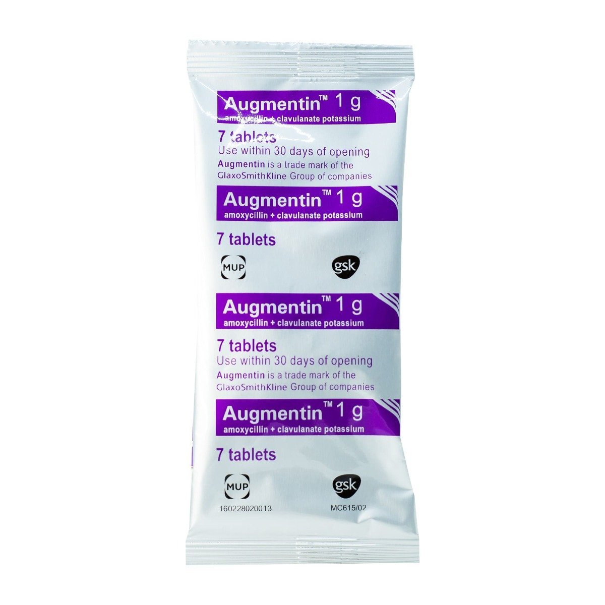 Augmentin 1 gm - 14 Tablets