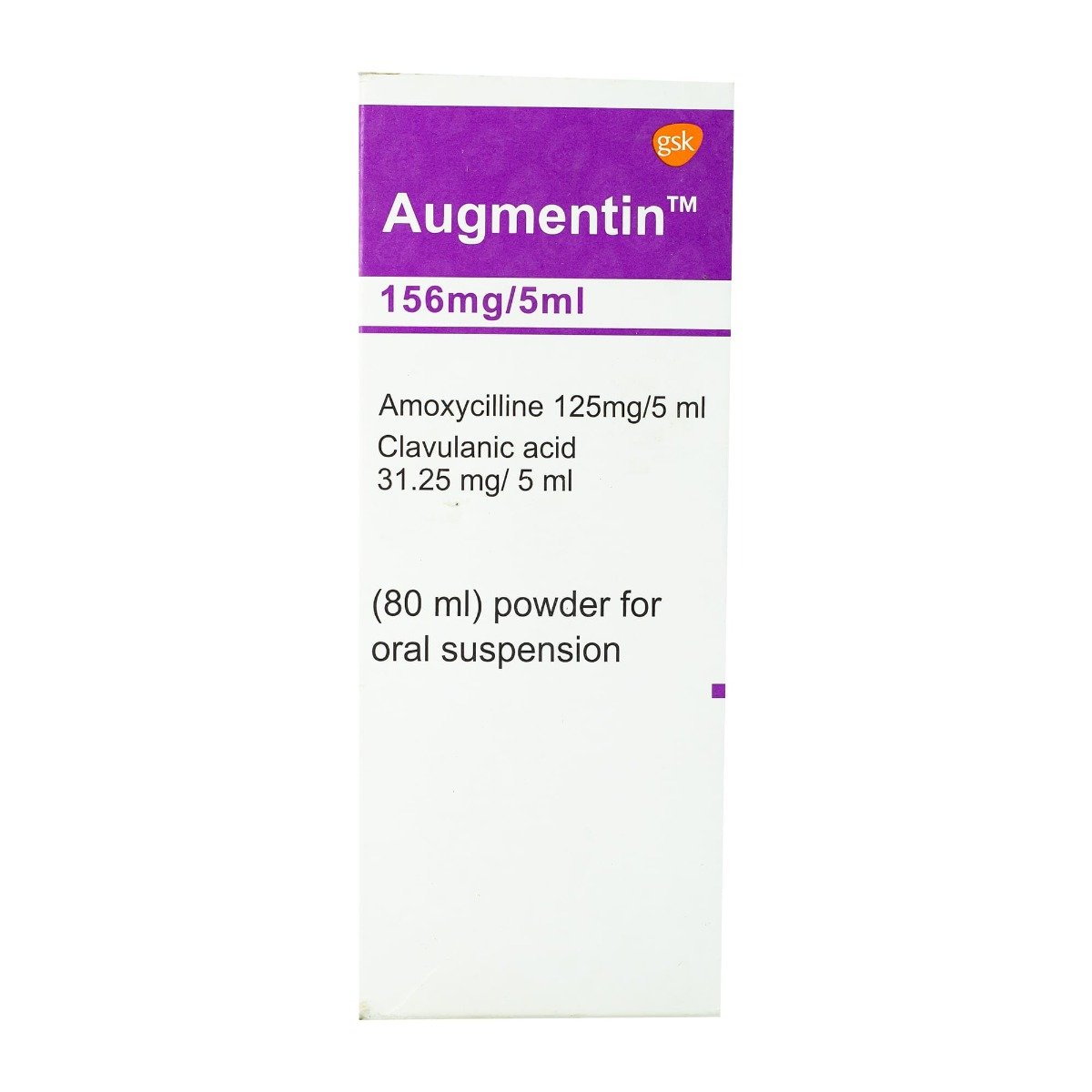 Augmentin 156 mg-5 ml Suspension - 80 ml