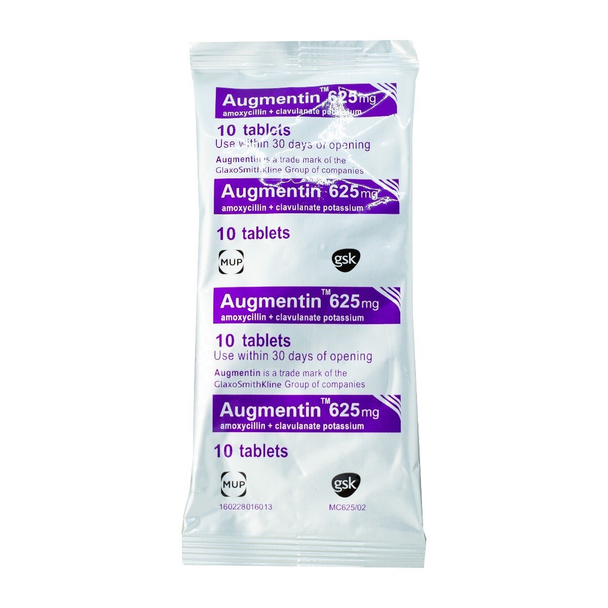 Augmentin 625 mg - 10 Tablets