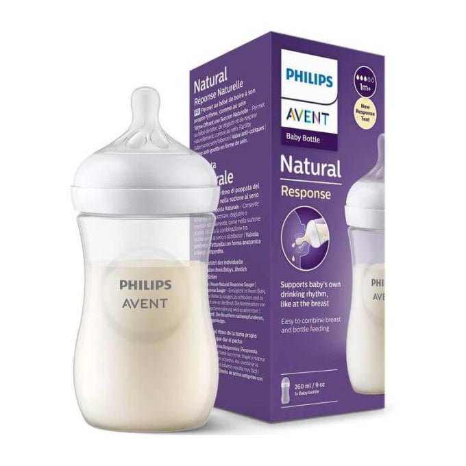 Avent Natural Response Baby Bottle 1m+ - 260ml