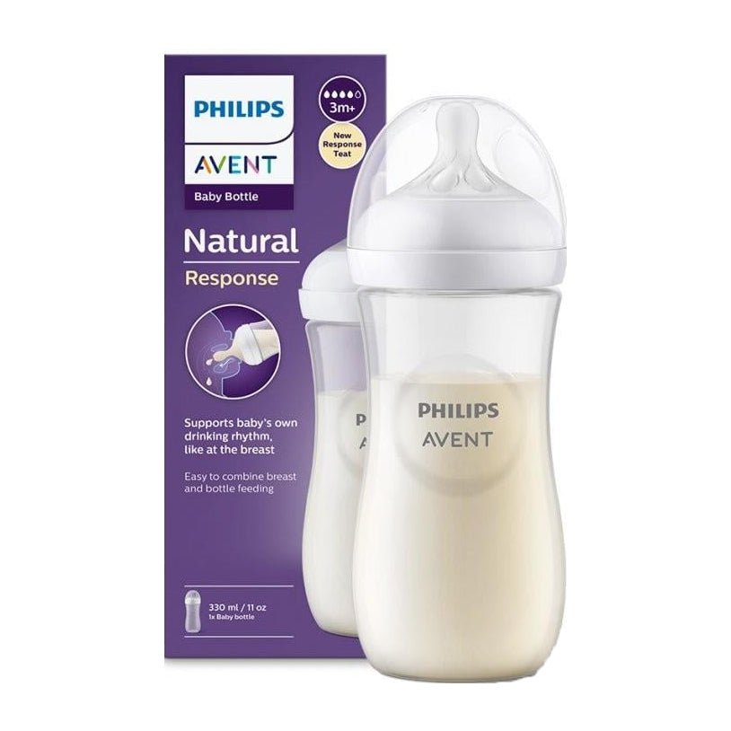 Avent Natural Response Baby Bottle 3m+ - 330ml