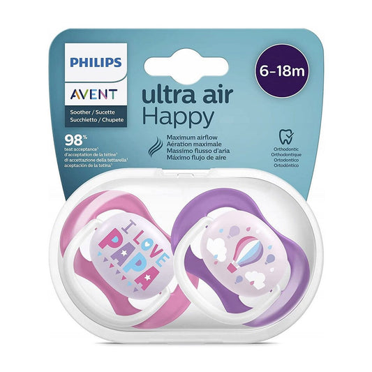 Avent Ultra Air Happy Pacifier 6-18m