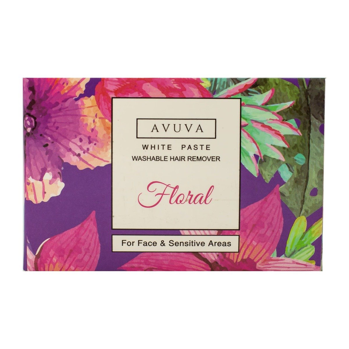 Avuva Floral White Paste Washable Hair Remover For Face & Sensitive Areas - 100ml