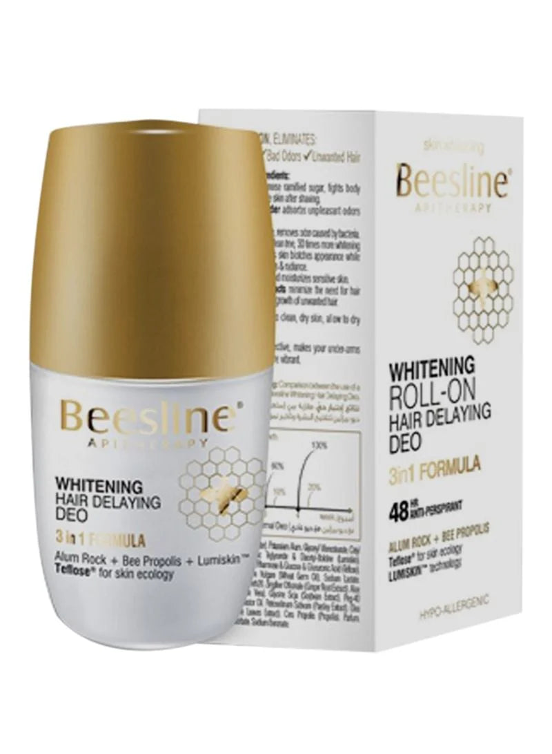 Beesline Whitening Roll On Hair Delaying Deodorant - 50ml