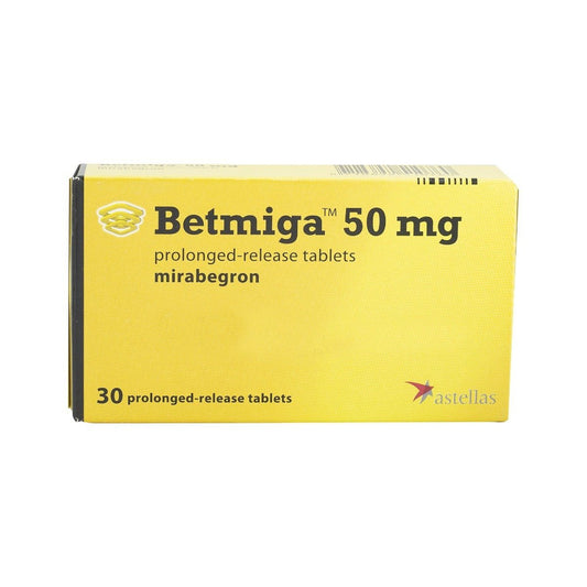 Betmiga 50 mg - 30 Tablets