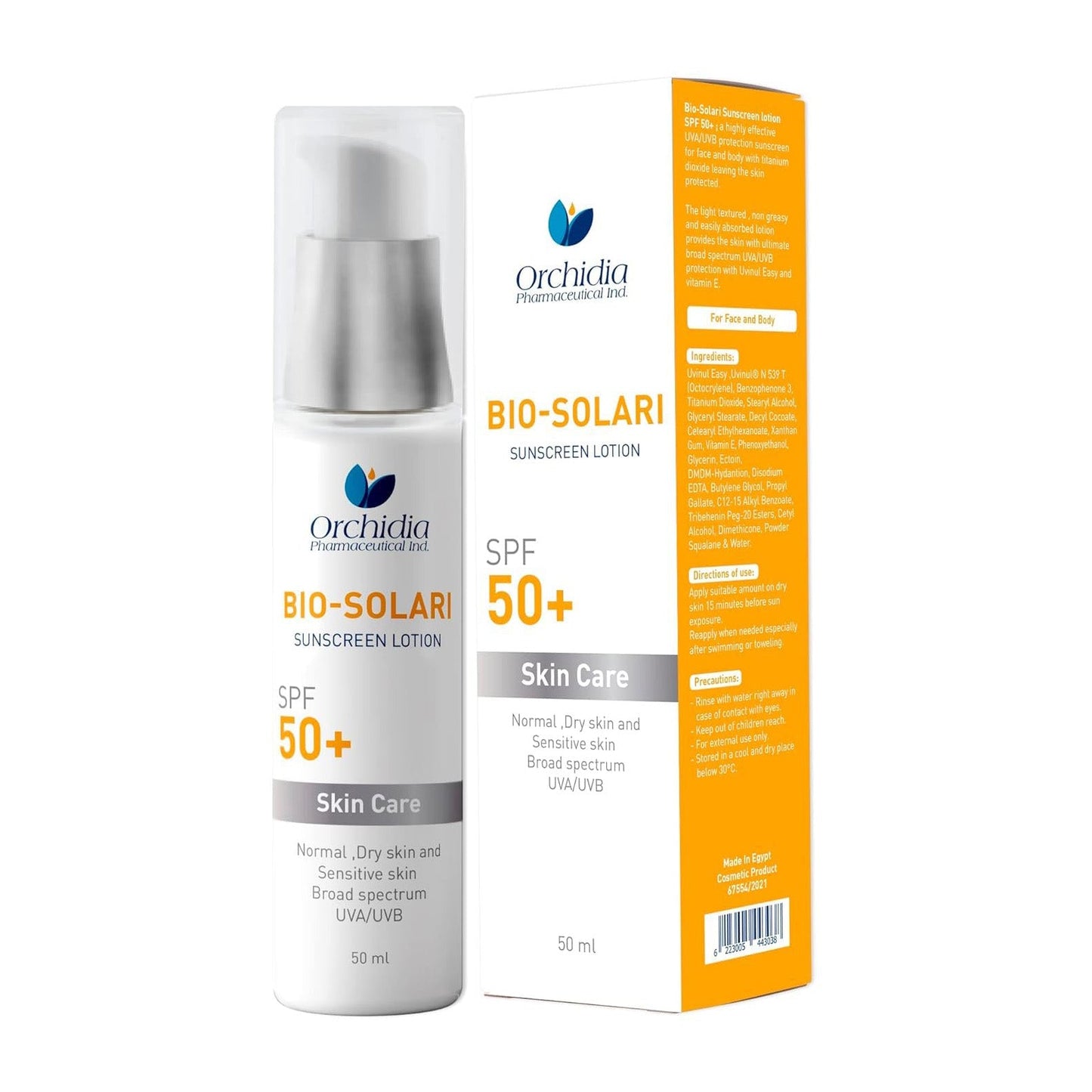 Bio Solari Sunscreen Lotion SPF 50+ For Normal, Dry and Sensitive Skin - 50ml