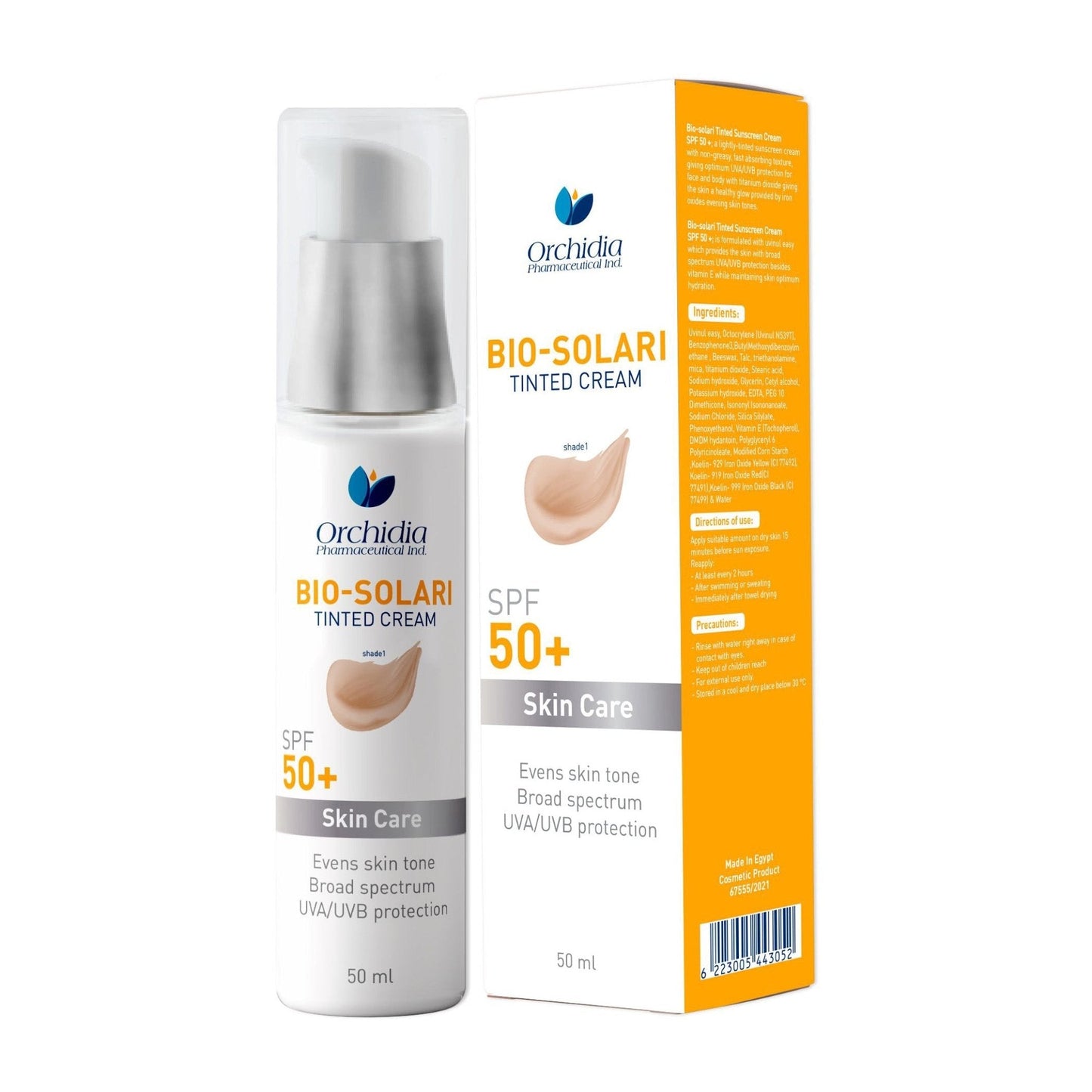 Bio Solari Tinted Cream Shade 1 SPF 50+ Sunscreen - 50ml