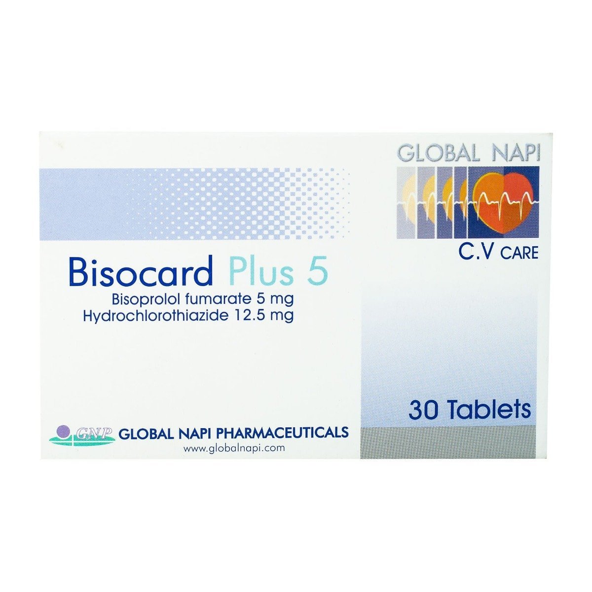 Bisocard 5 mg Plus - 30 Tablets