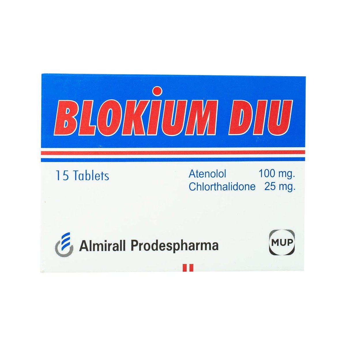 Blokium Diu 100 mg-25 mg - 15 Tablets