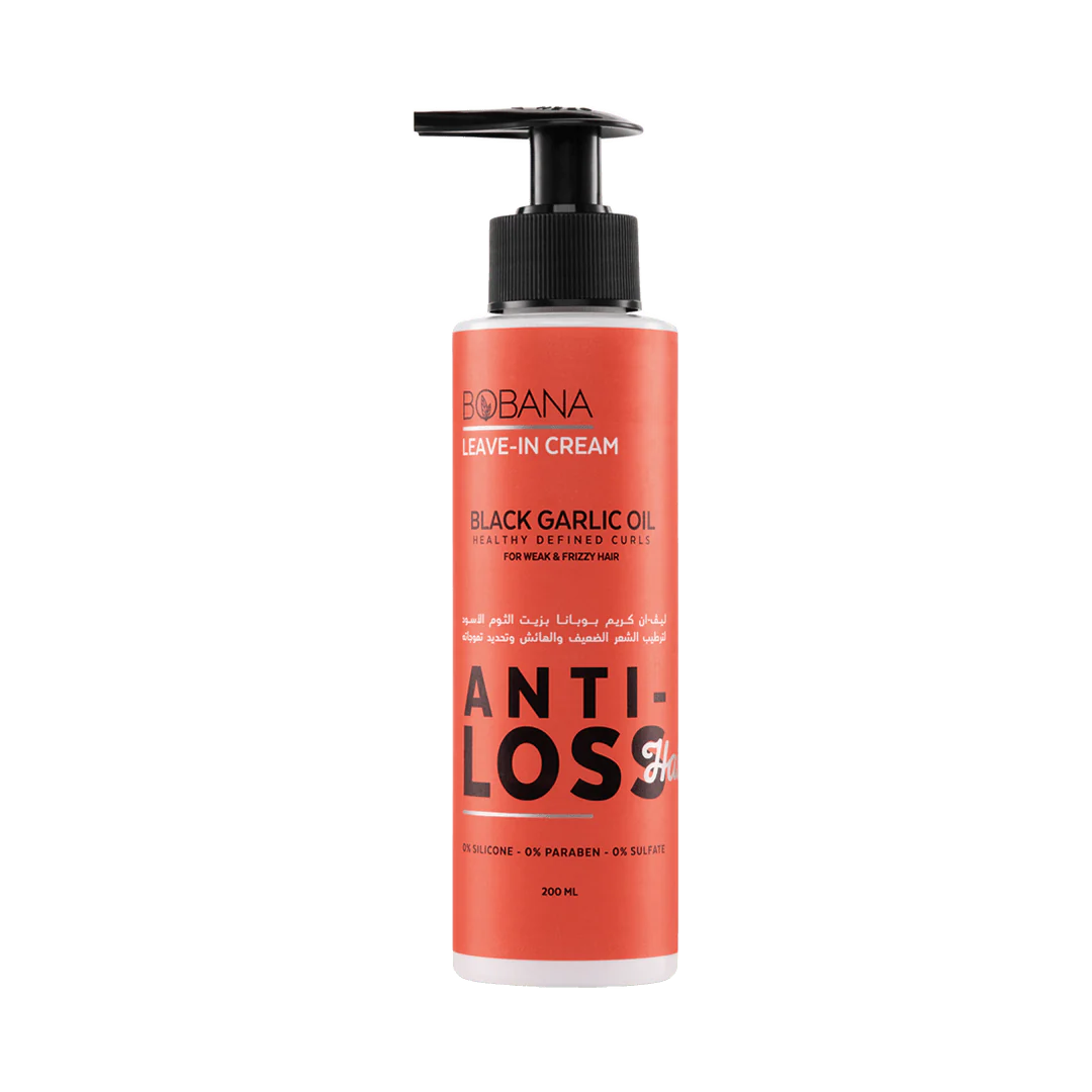 BOBANA LEAVE IN CREAM BLACK GARLIC OIL ANTI LOSS 200ML