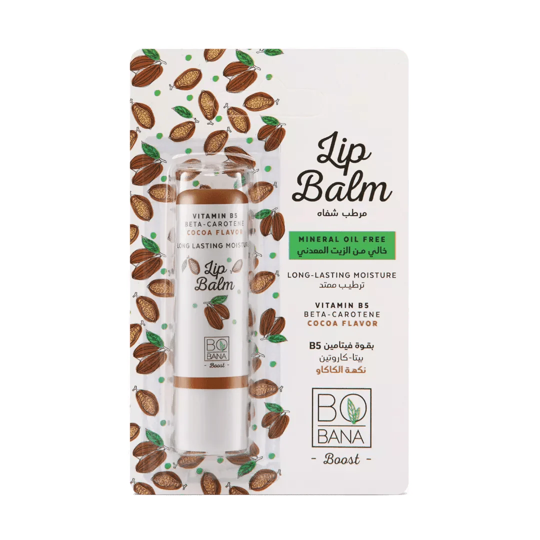 Bobana Lip Balm With Vitamin B5 & Cocoa Flavor