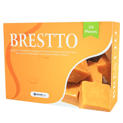 BRESTTO LACTATION DIETARY SUPPLEMENT 20 PIECES CHEWABLE GUMMIES