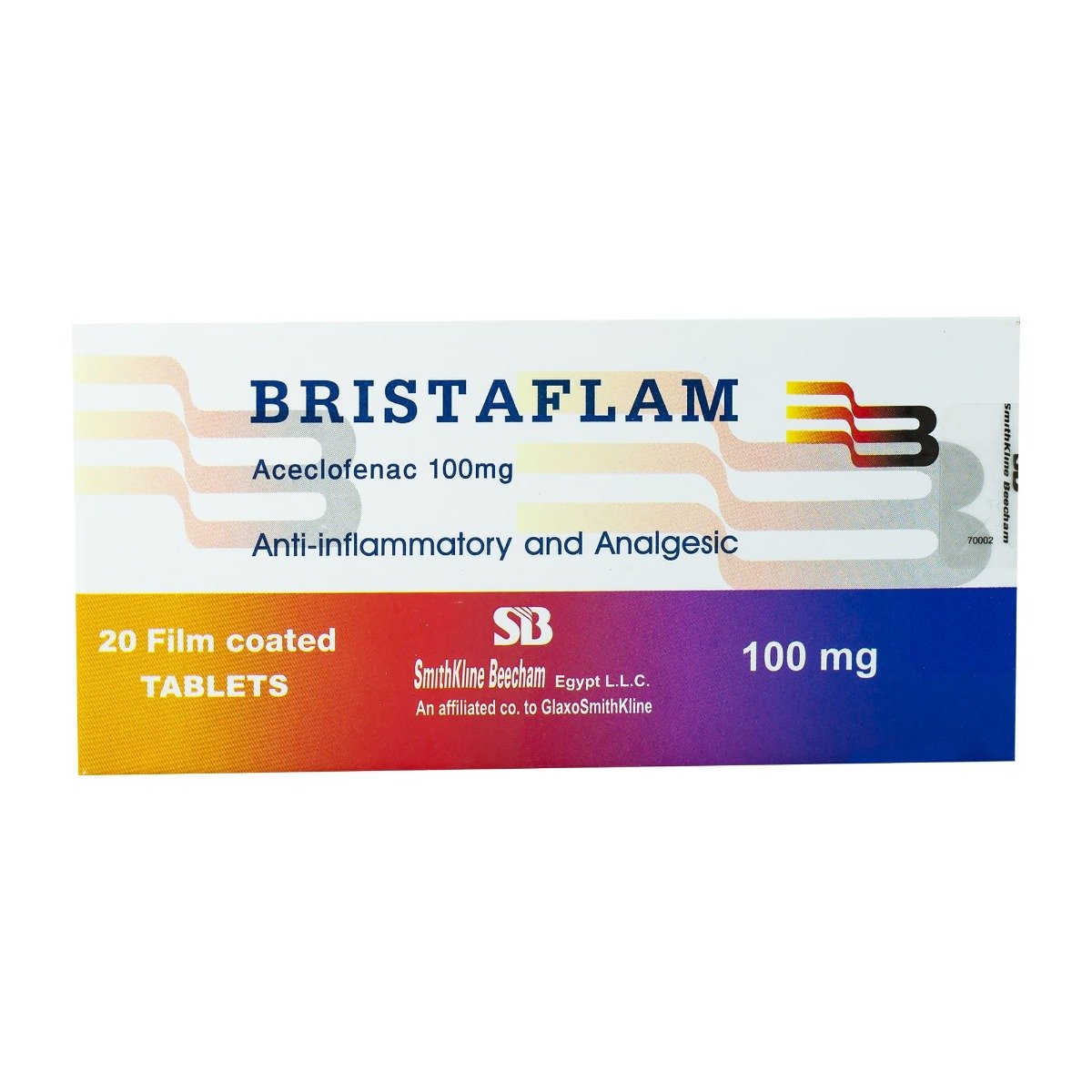 Bristaflam 100 mg - 20 Tablets