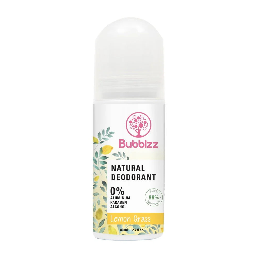 Bubblzz All Natural Lemon Grass Roll On Deodorant - 80ml