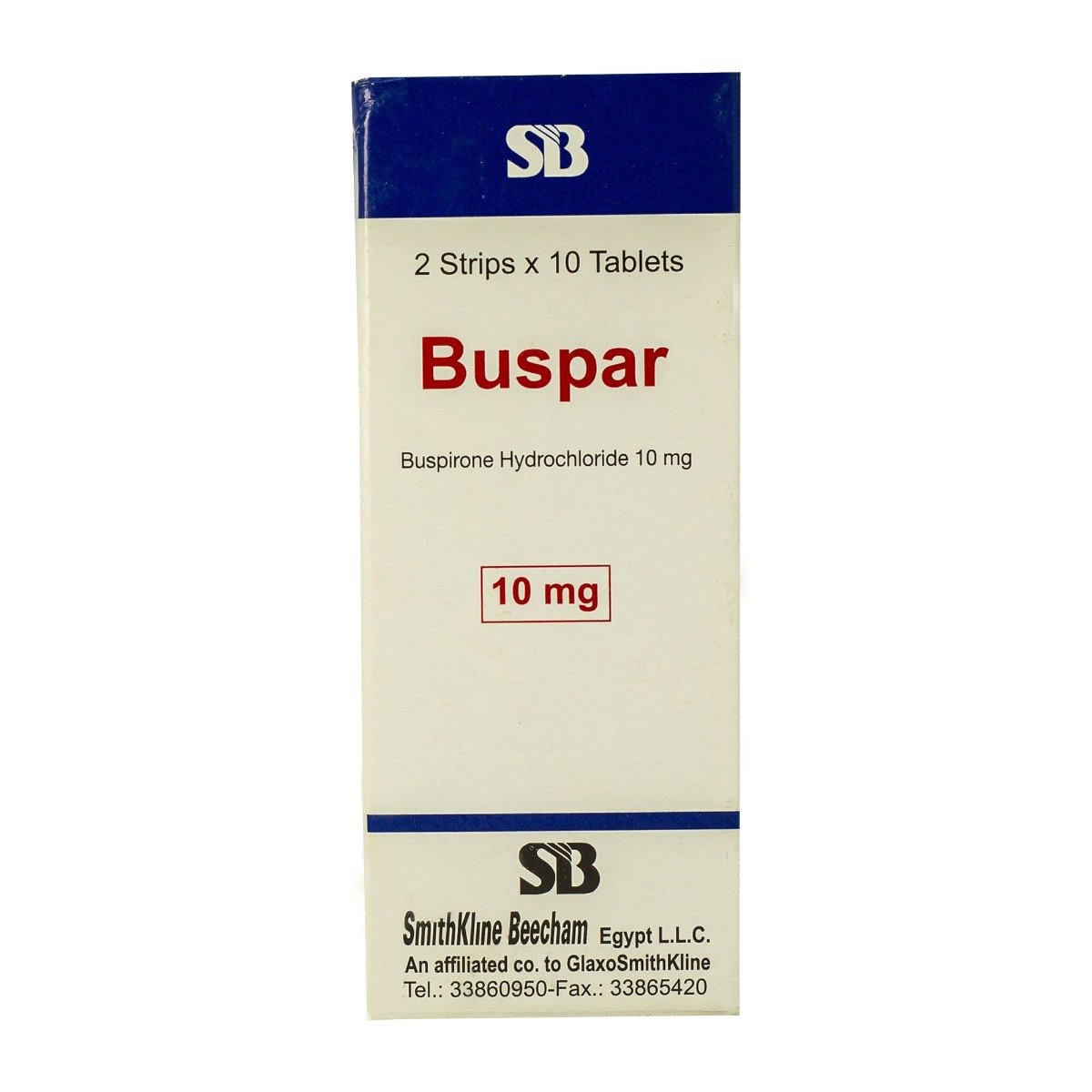 Buspar 10 mg - 20 Tablets