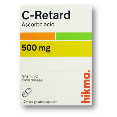 C-RETARD 500 MG ( VITAMIN C / ASCORBIC ACID ) 10 CAPSULES