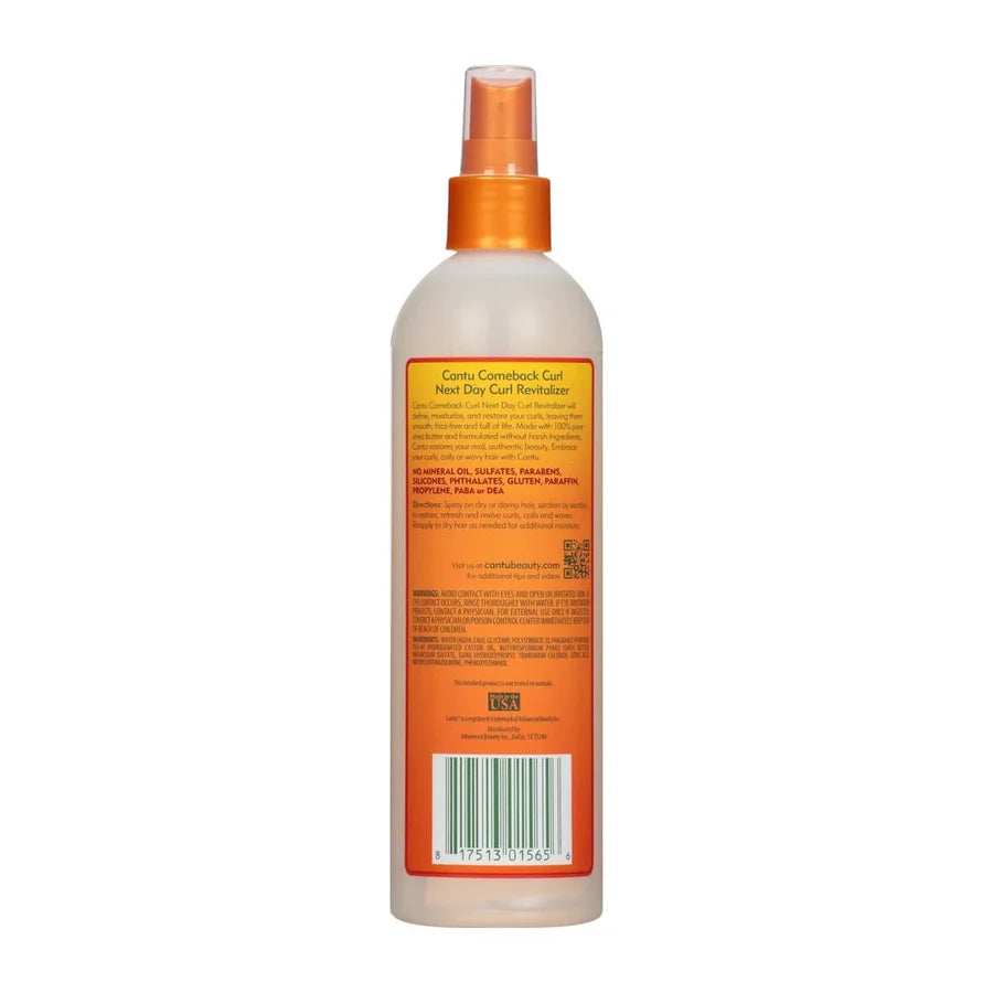 Cantu Comeback Curl Next Day Curl Revitalizer Spray - 355ml