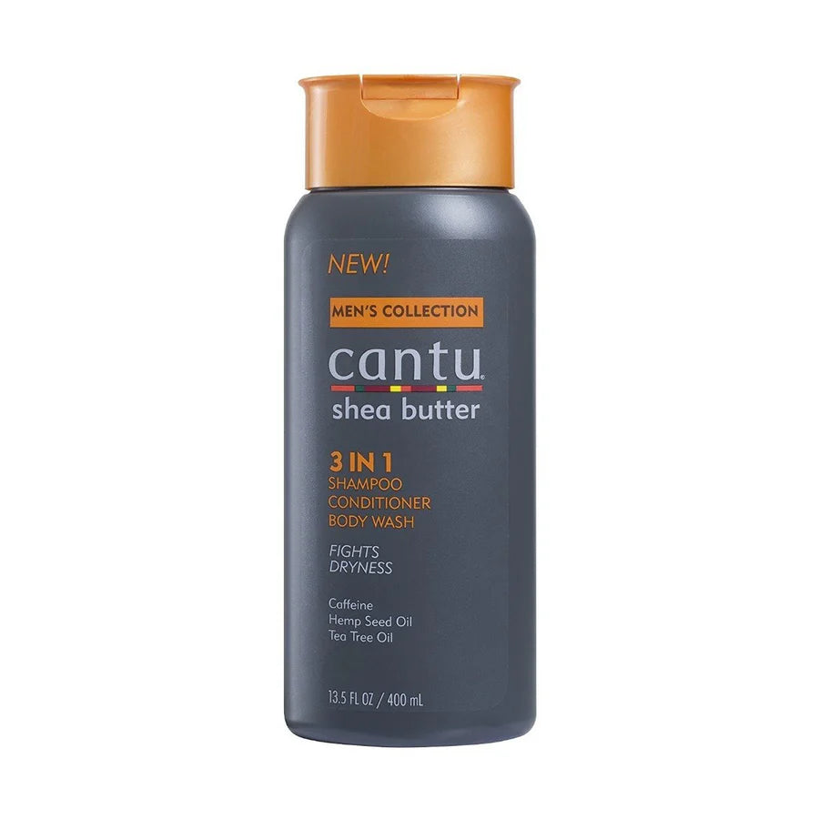 Cantu Men's 3 In 1 Shampoo, Conditioner and Body Wash - 400ml