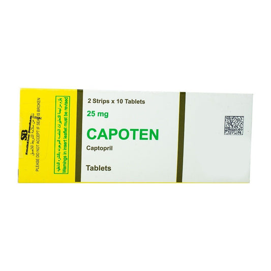 Capoten 25 mg - 20 Tablets