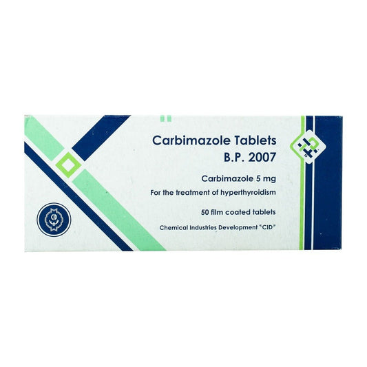 Carbimazole 5 mg - 50 Tablets