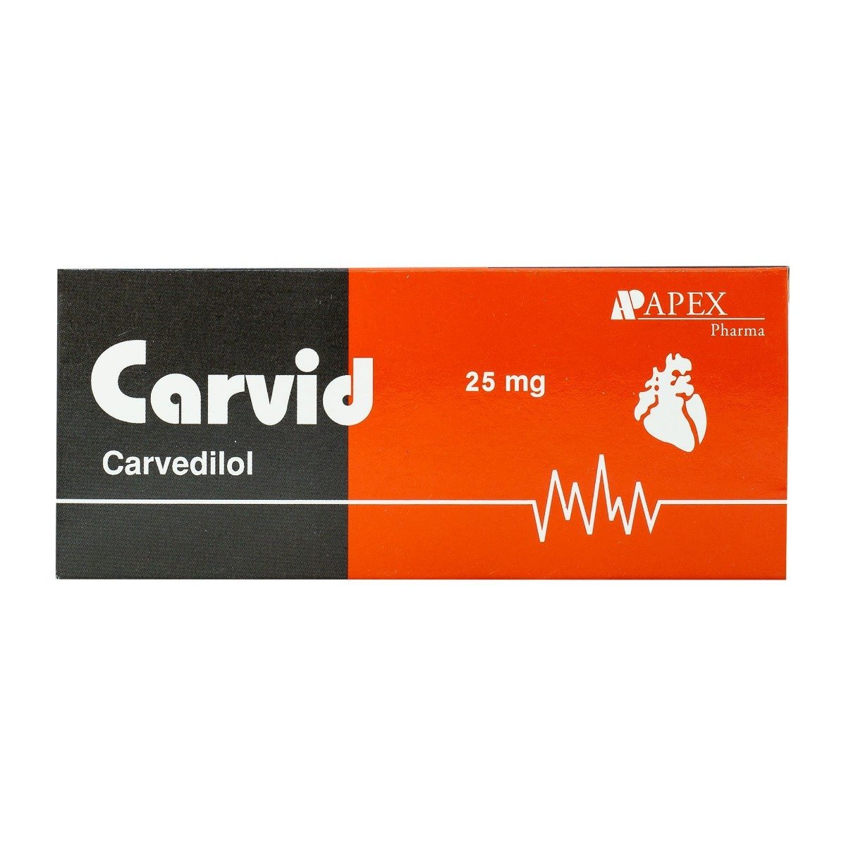 Carvid 25 mg - 20 Tablets