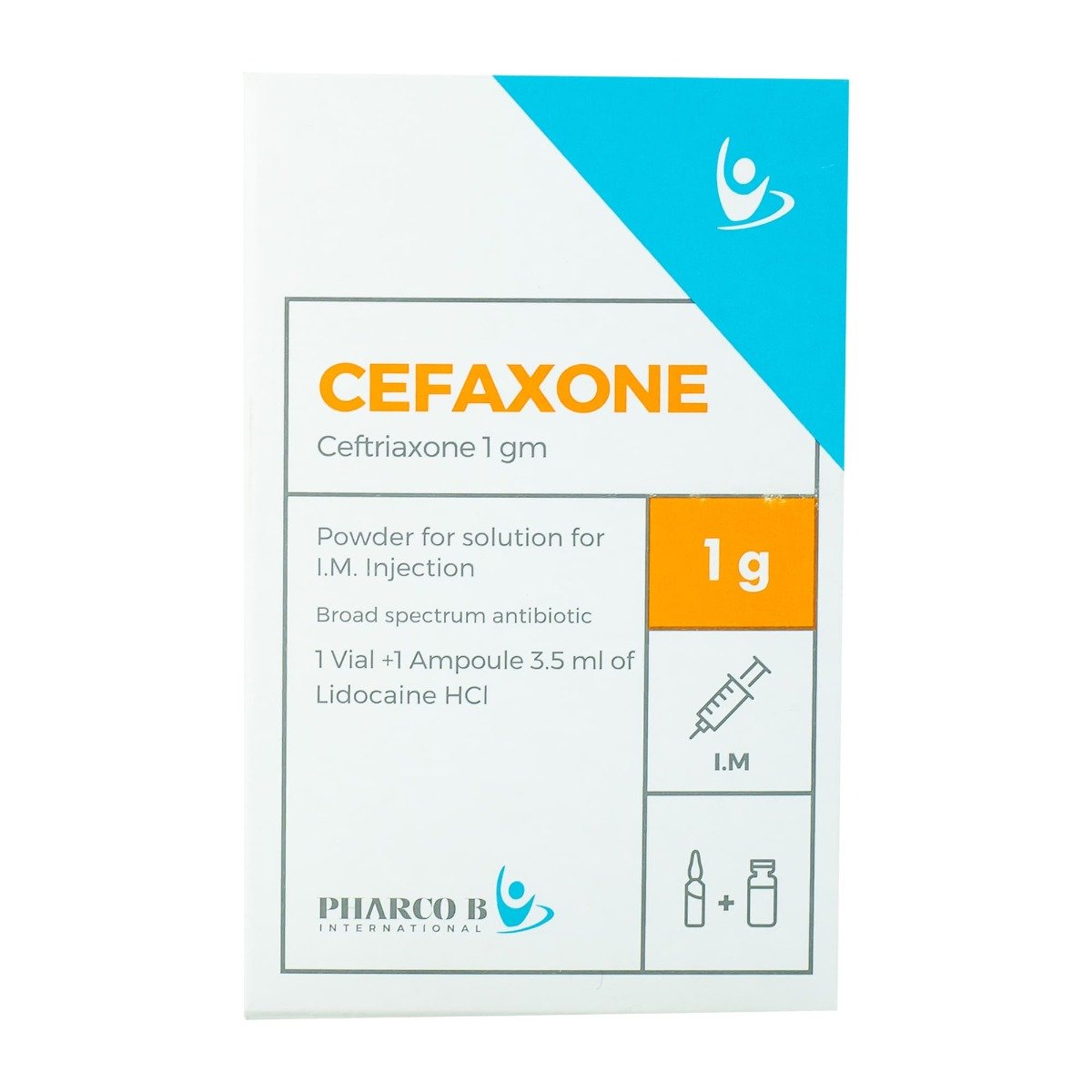 Cefaxone 1 gm IM - 1 Vial