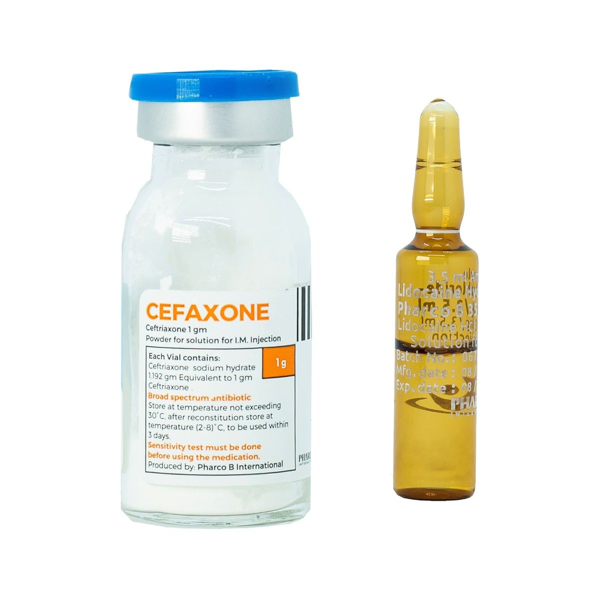 Cefaxone 1 gm IM - 1 Vial