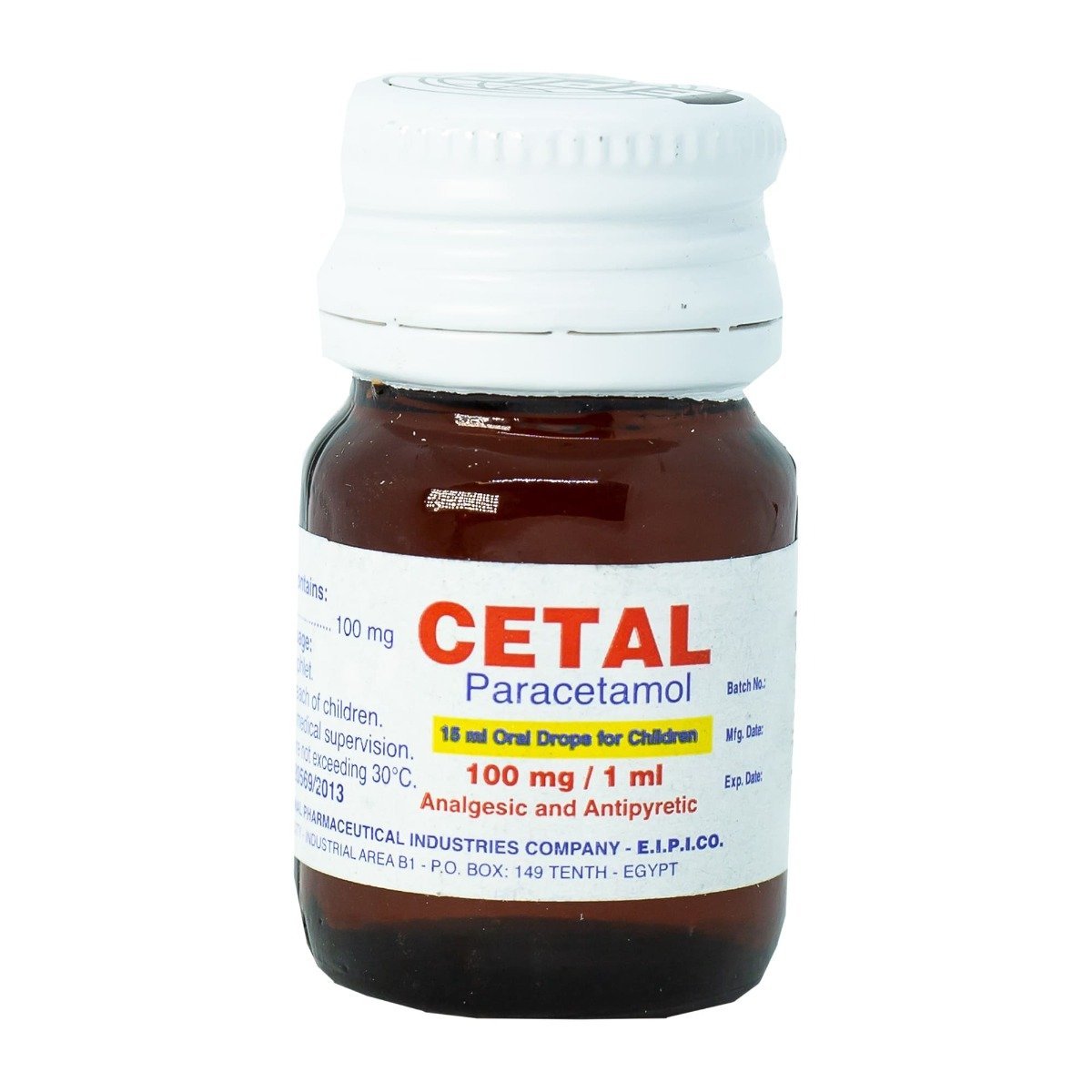 Cetal 100 mg-1 ml Oral Drops - 15 ml