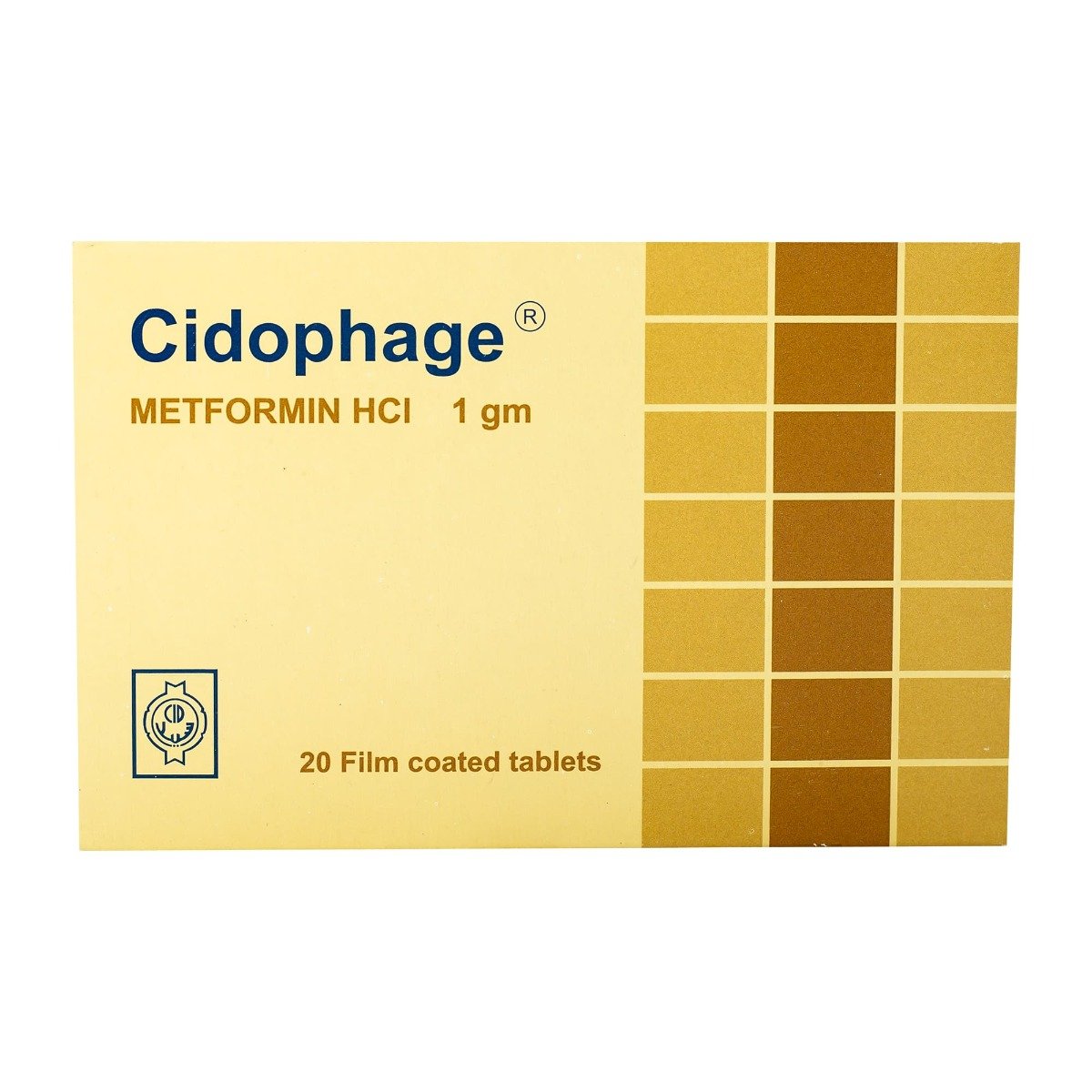 Cidophage 1 gm - 20 Tablets