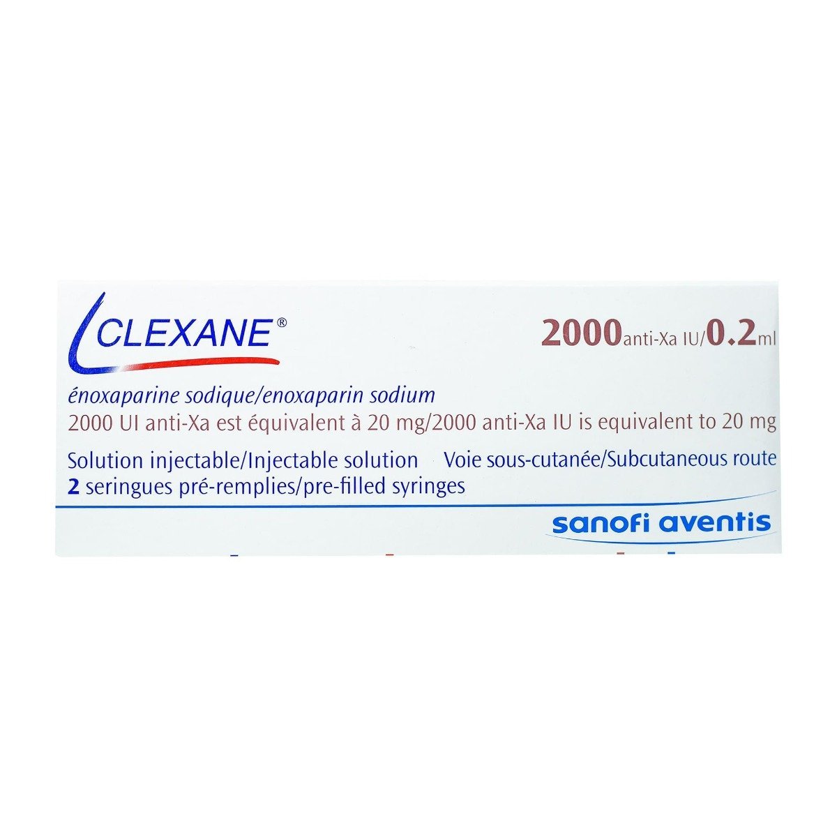 Clexane 20 mg-0.2 ml - 2 Syringes