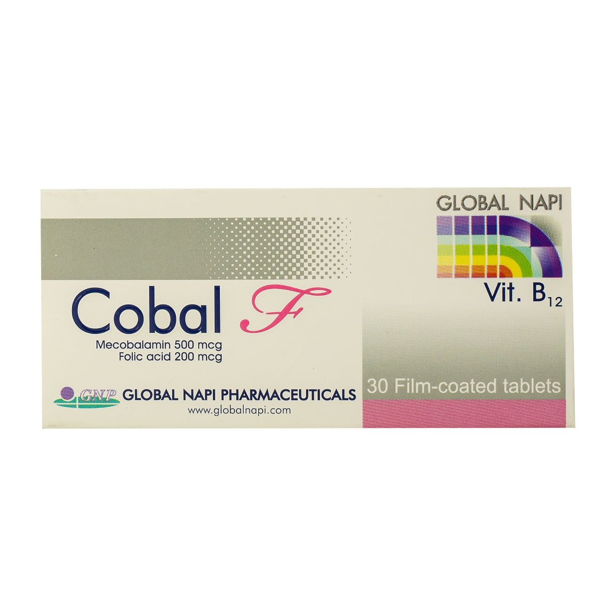 Cobal F 500 mcg-200 mcg - 30 Tablets