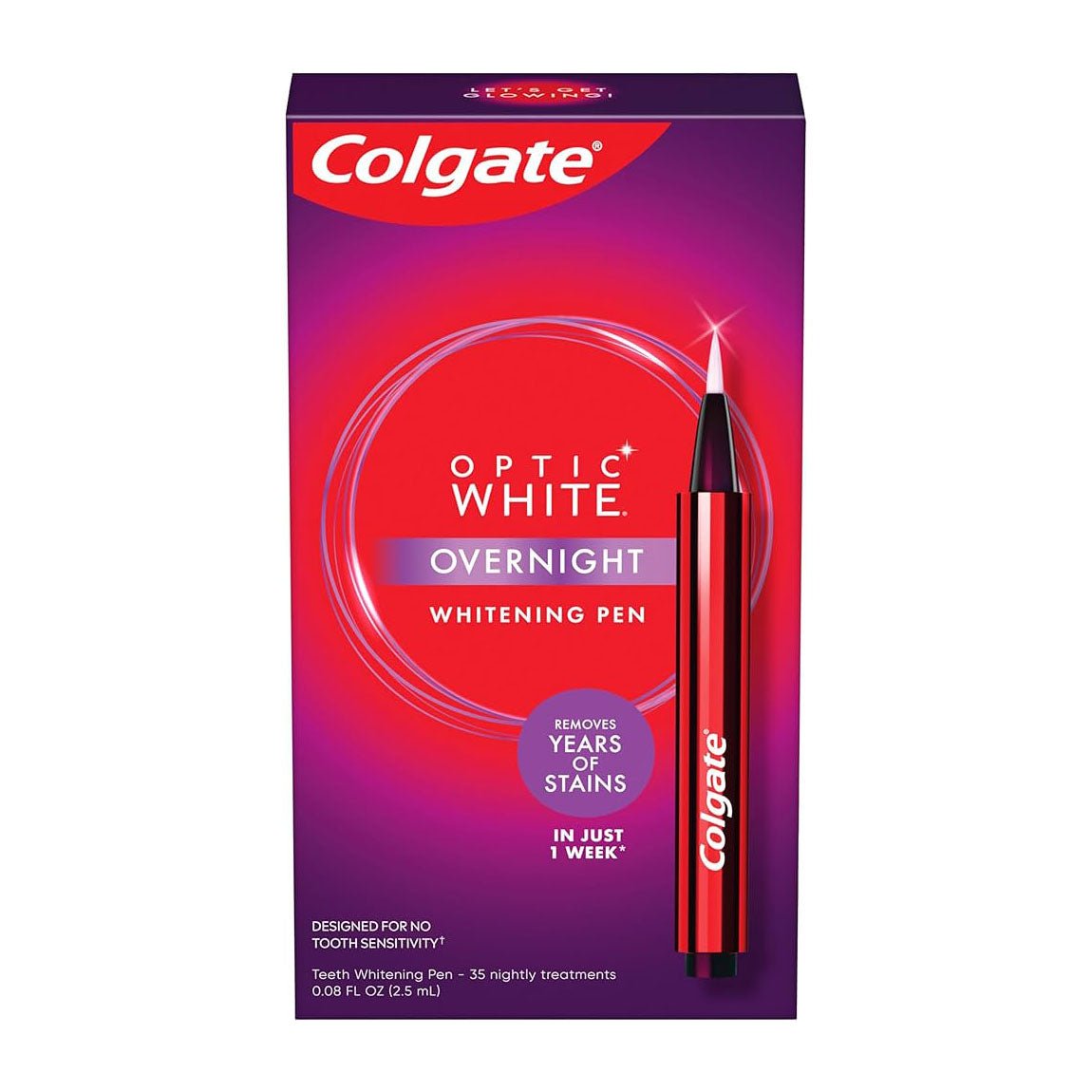 Colgate Optic White Overnight Teeth Whitening Pen - 2.5ml