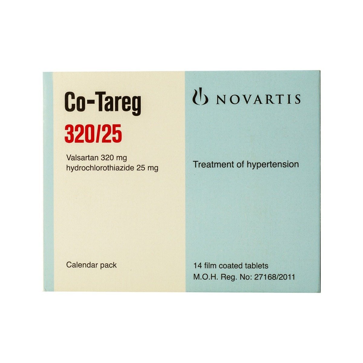 Cotareg 320 mg-25 mg - 14 Tablets