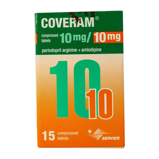 Coveram 10 mg-10 mg - 15 Tablets