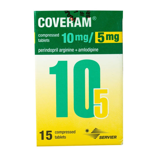 Coveram 10 mg-5 mg - 15 Tablets