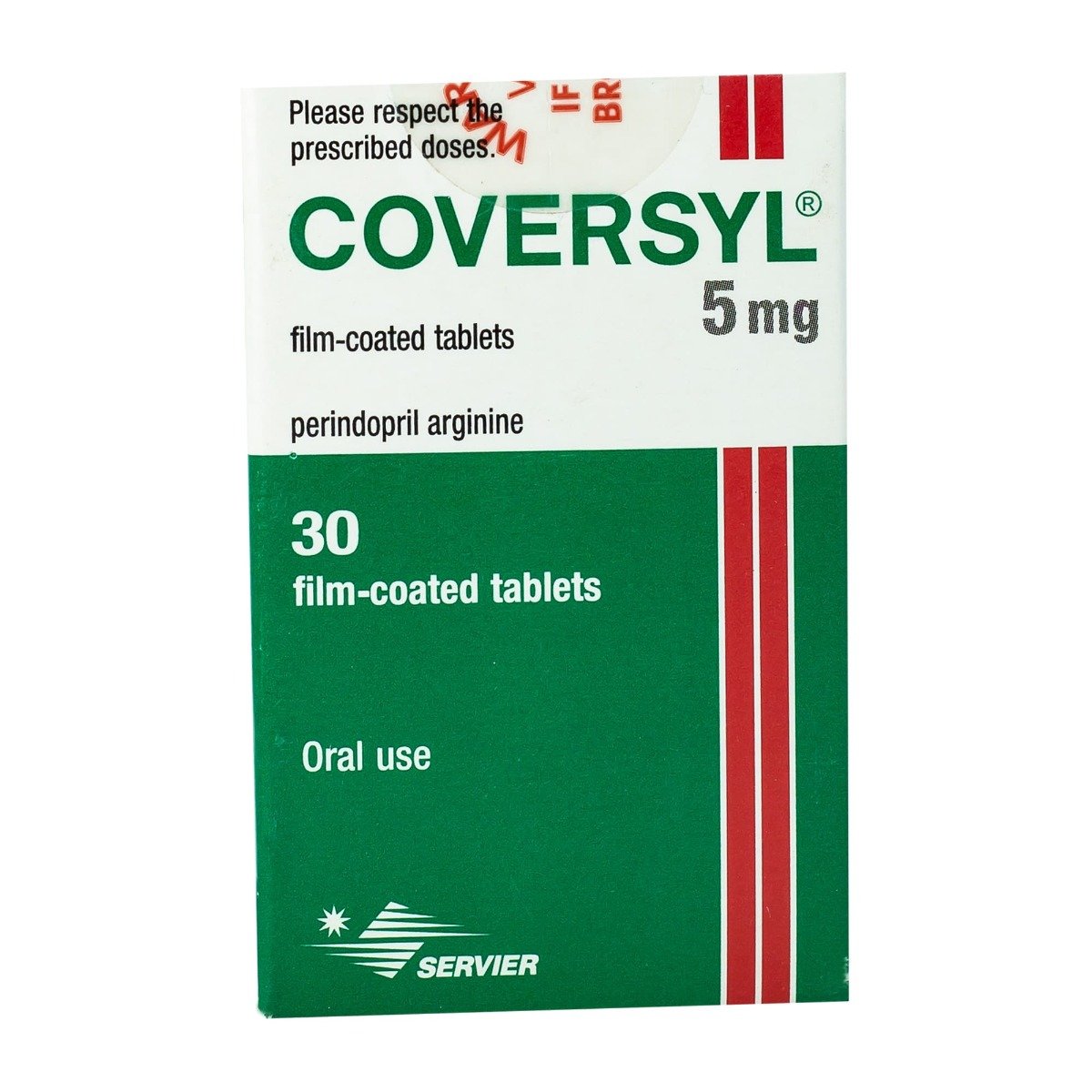 Coversyl 5 mg - 30 Tablets