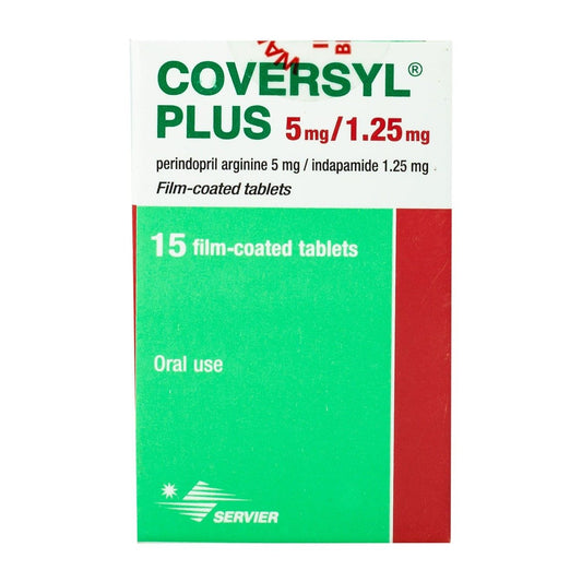 Coversyl Plus 5 mg-1.25 mg - 15 Tablets