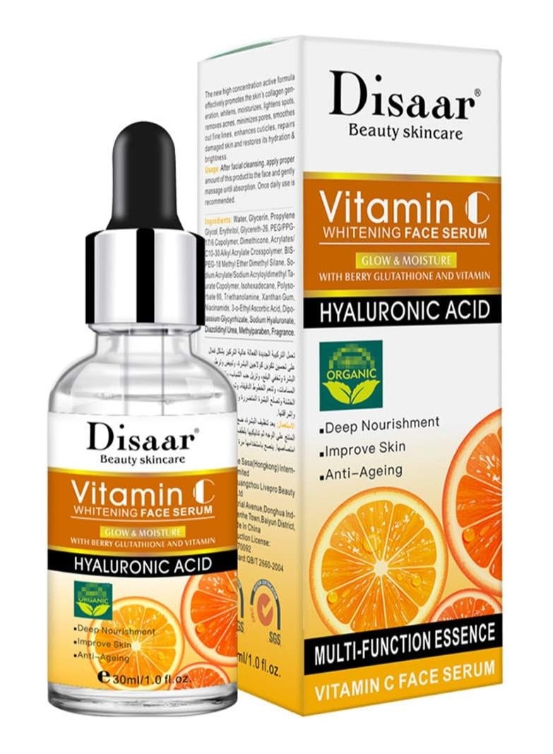 Disaar Vitamin C Hyaluronic Acid Whitening Face Serum 30ml